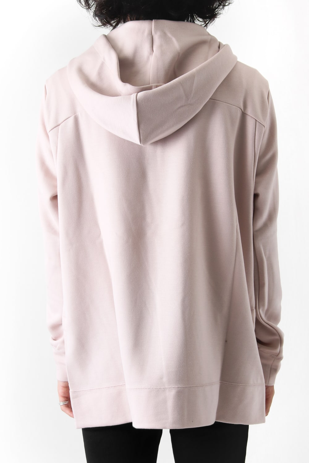 TENCEL SOFT DOUBLE KNIT HOODED SWEATER