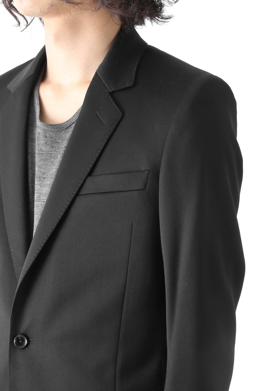 BASIC Tuxedo Cloth Stretch 2B Tailored Jacket