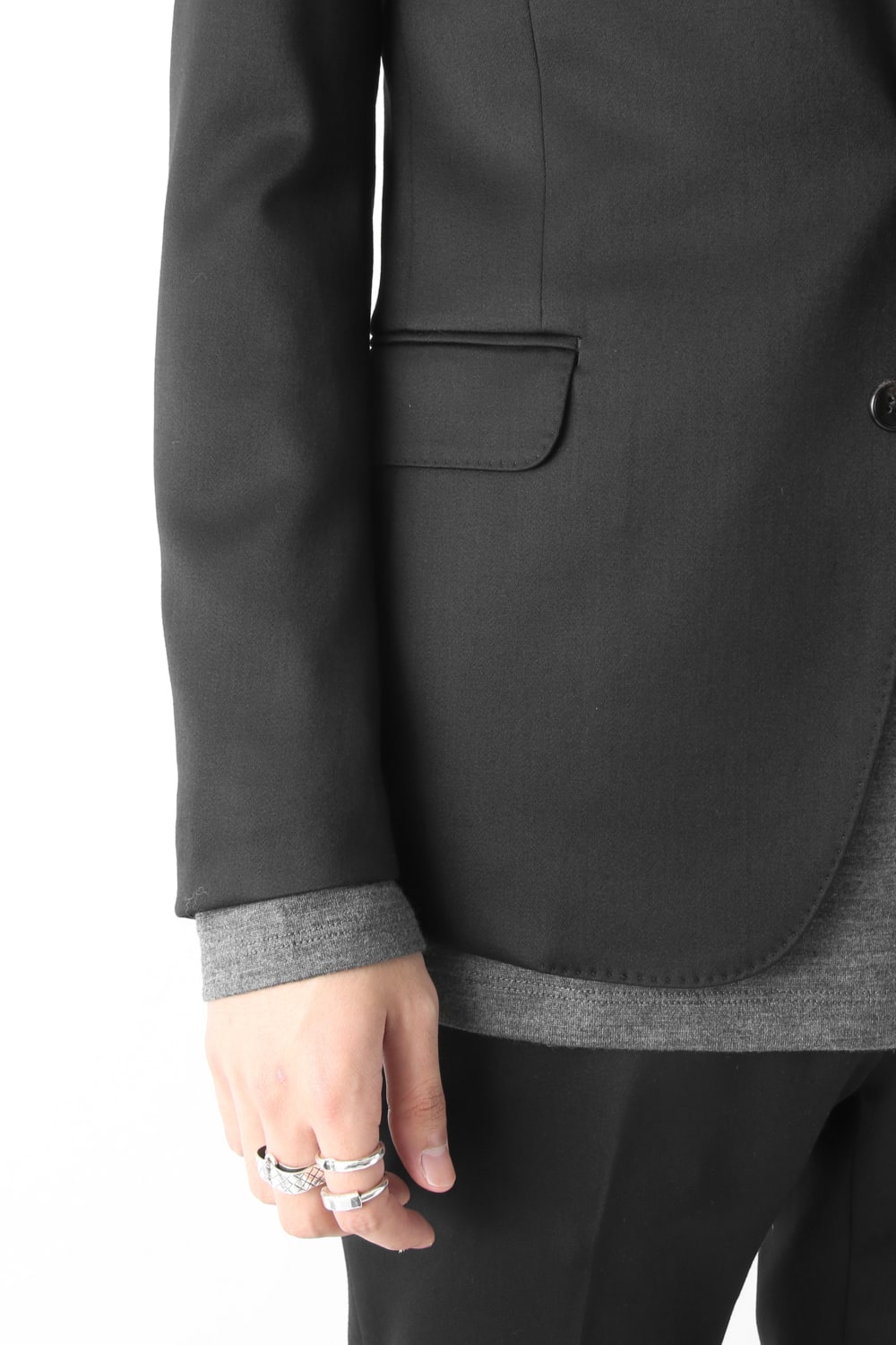 BASIC Tuxedo Cloth Stretch 2B Tailored Jacket