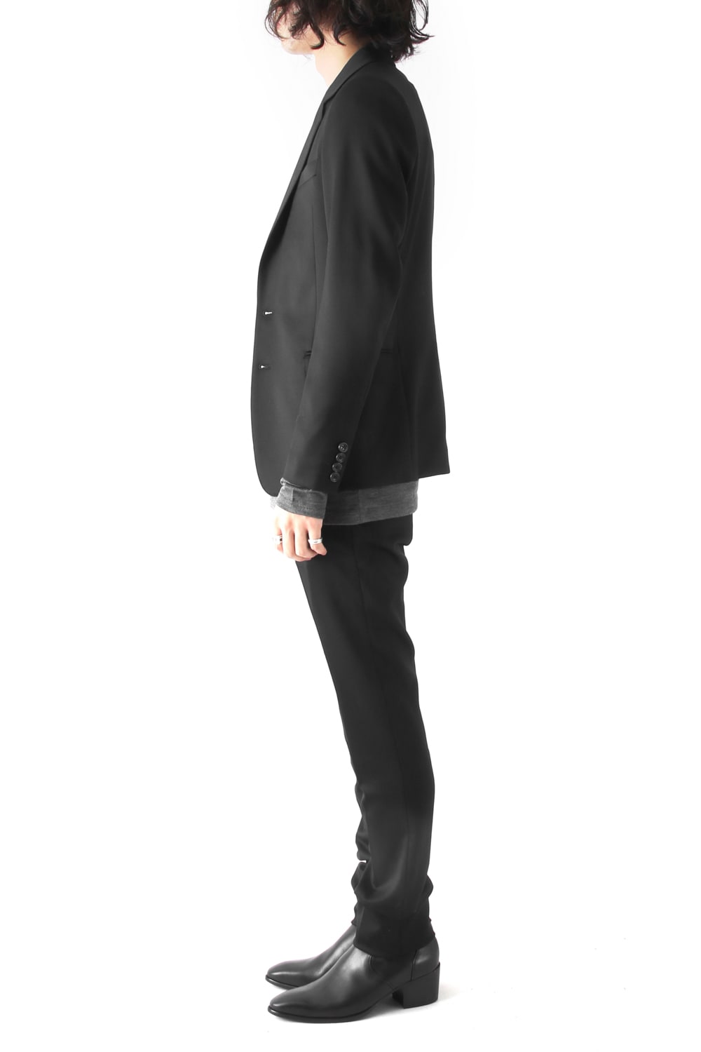 BASIC Tuxedo Cloth Stretch 2B Tailored Jacket