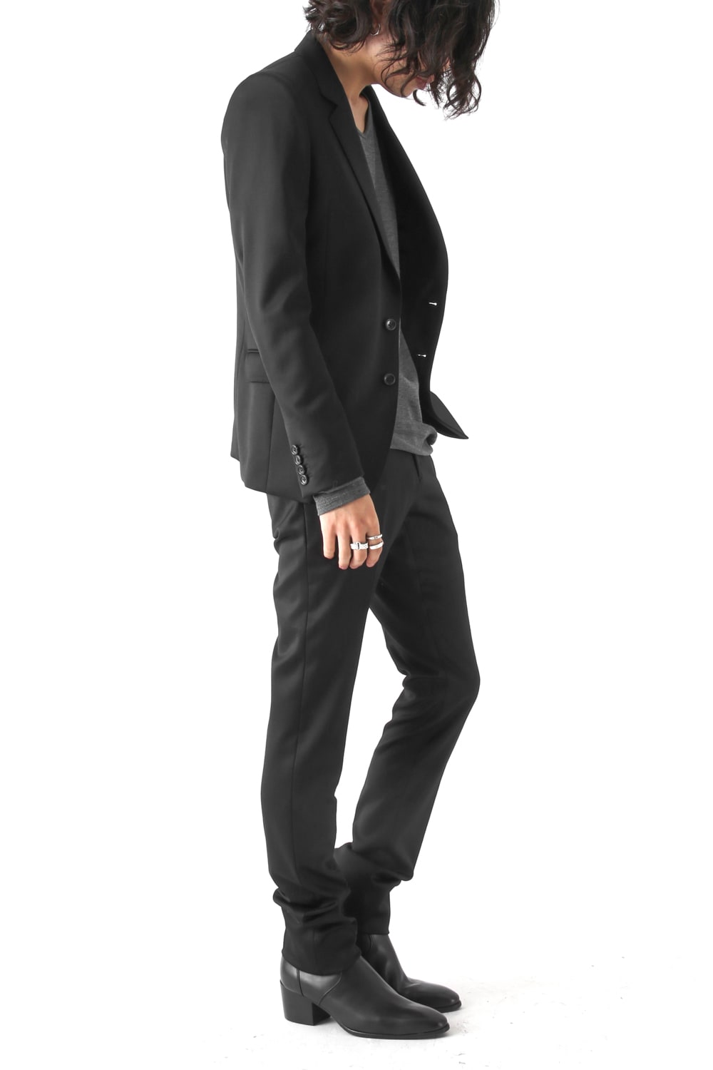 BASIC Tuxedo Cloth Stretch 2B Tailored Jacket