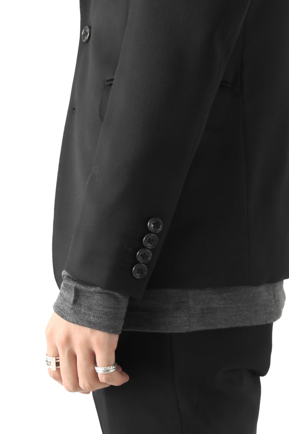 BASIC Tuxedo Cloth Stretch 2B Tailored Jacket