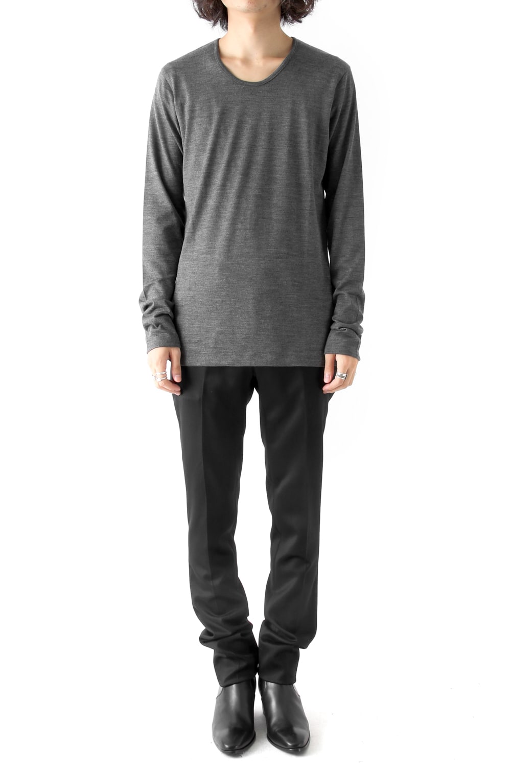 2/72 WASHER PULLOVER PLAIN STITCH LONG SLEEVE