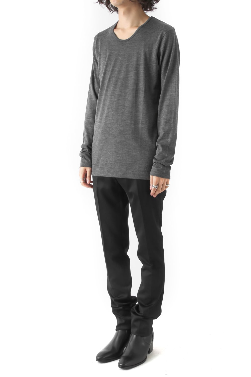 2/72 WASHER PULLOVER PLAIN STITCH LONG SLEEVE