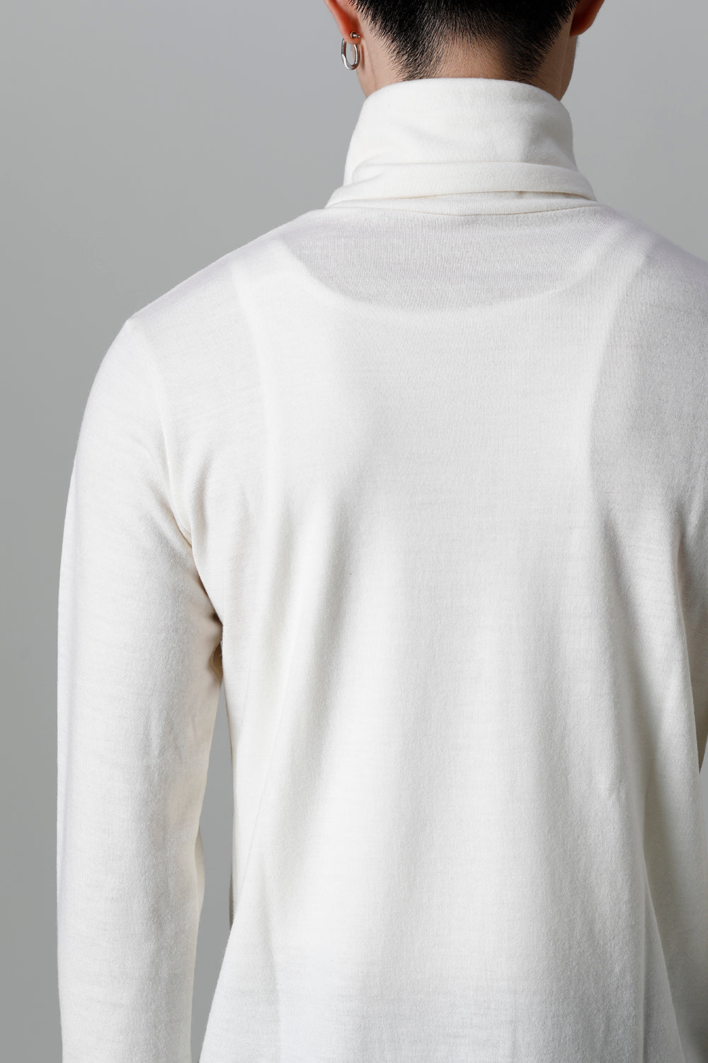 2/48 Mild Washable Jersey Turtleneck Pullover Cream