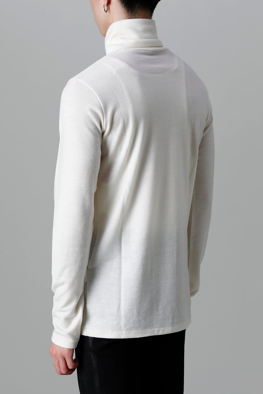 2/48 Mild Washable Jersey Turtleneck Pullover Cream