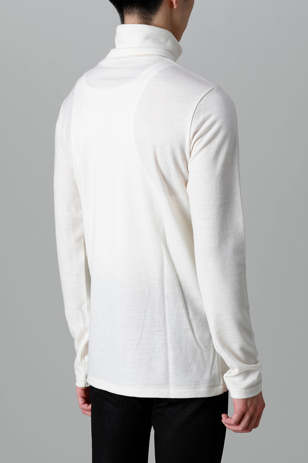 2/48 Mild Washable Jersey Turtleneck Pullover Cream