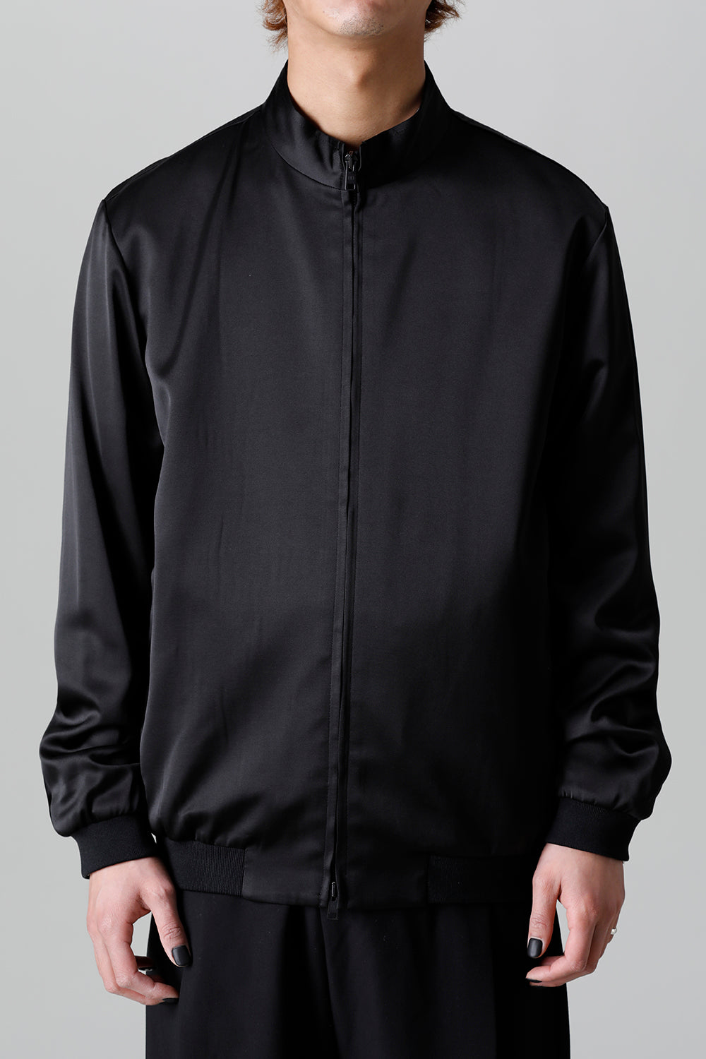 T/R Satin Zip Up Blouson