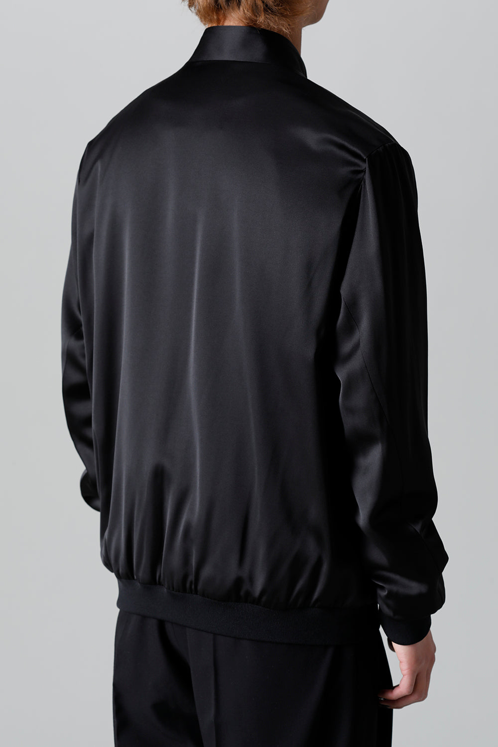 T/R Satin Zip Up Blouson