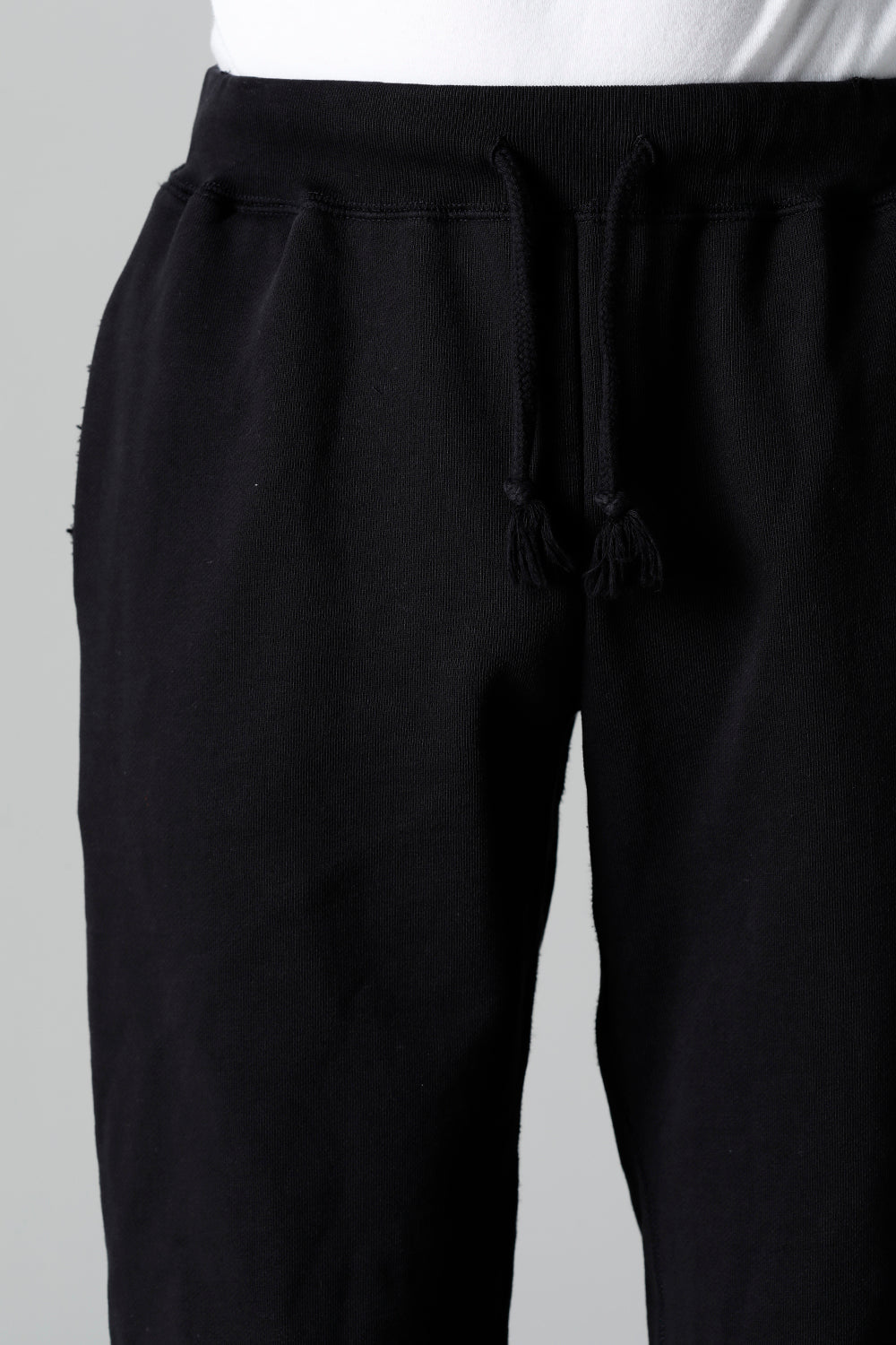 ミドル裏毛 ダメージ スウェット パンツ ブラック