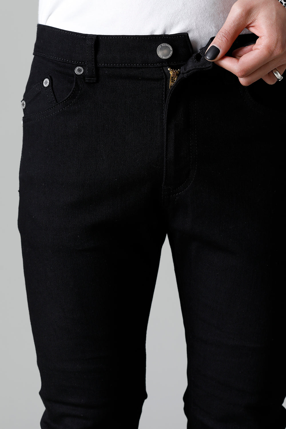 EX Fit Denim Logo Embroidery Leggings Pants