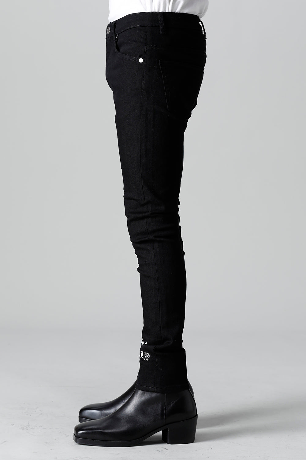 EX Fit Denim Logo Embroidery Leggings Pants