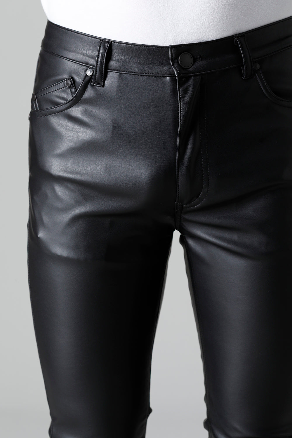 Airy Fake Leather  Faux Leather Leggings Pants