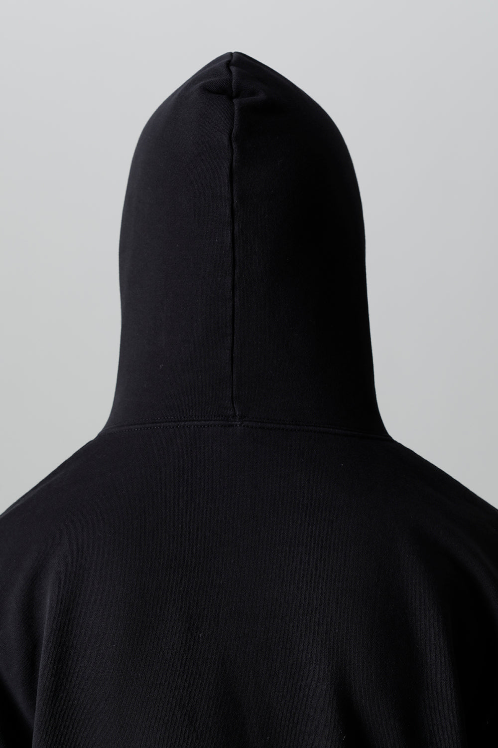 Middle fleece Damage hoodie Black
