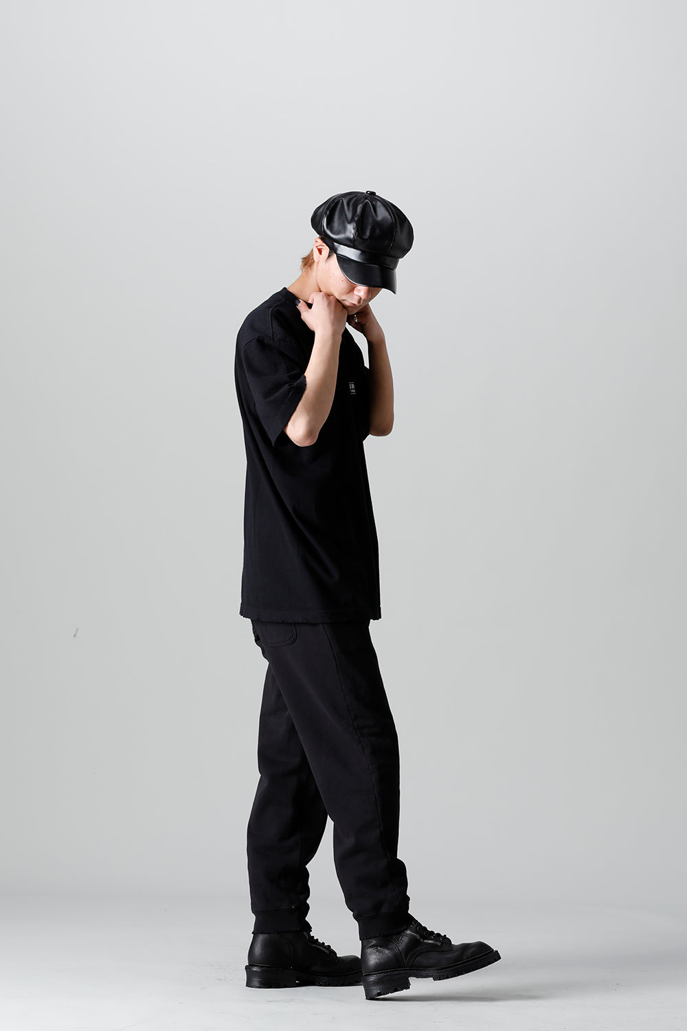 Heavy Weight Jersey Damage T-shirt Black