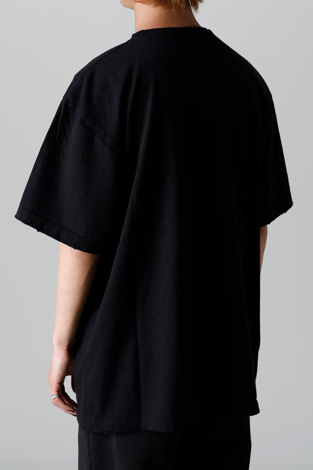 Heavy Weight Jersey Damage T-shirt Black