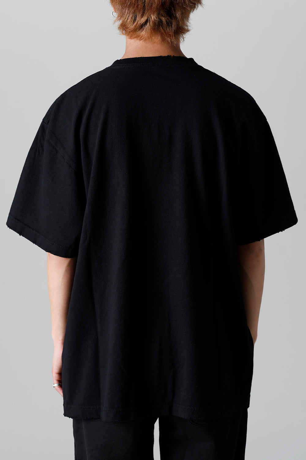 Heavy Weight Jersey Damage T-shirt Black