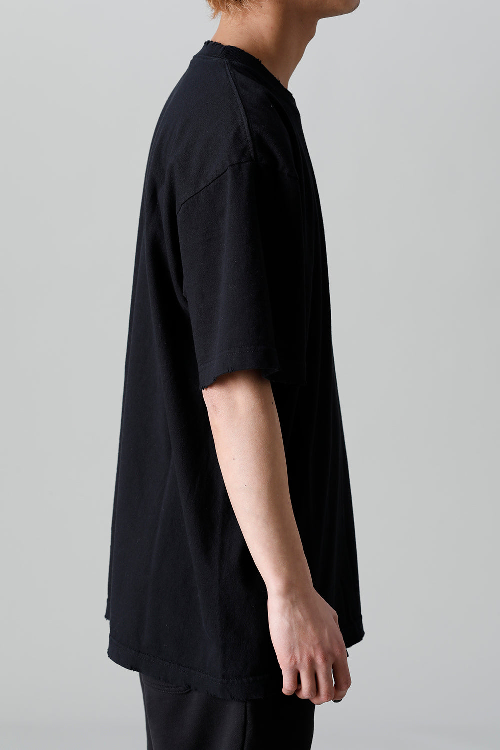 Heavy Weight Jersey Damage T-shirt Black