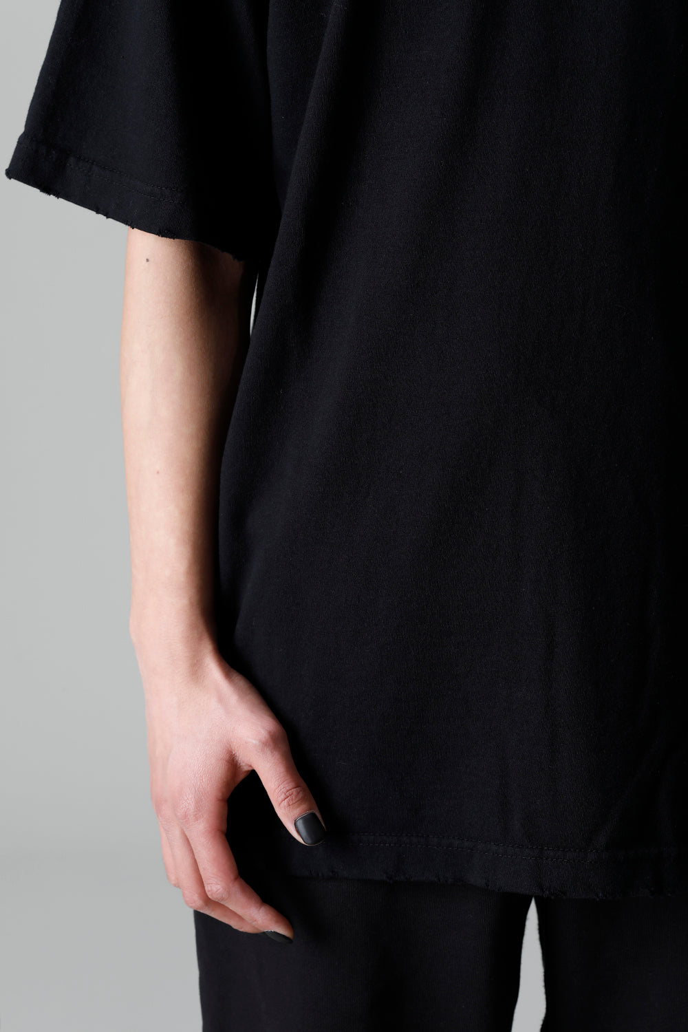 Heavy Weight Jersey Damage T-shirt Black