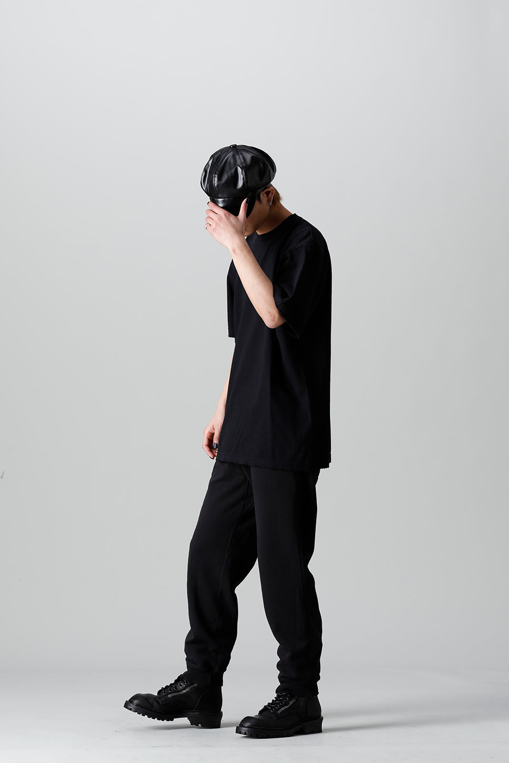 Heavy Weight Jersey Damage T-shirt Black