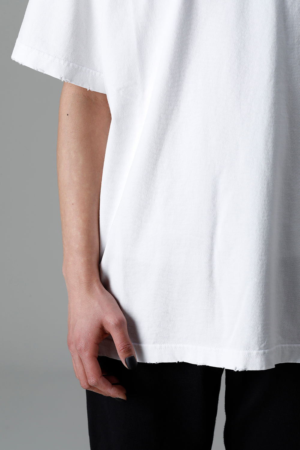 Heavy Weight Jersey Damage T-shirt White