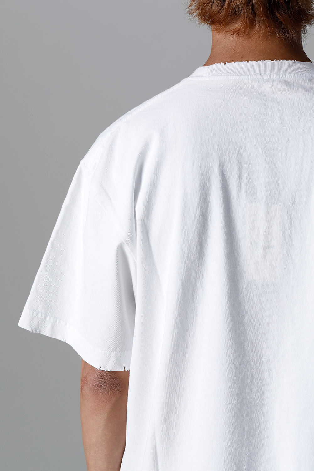 Heavy Weight Jersey Damage T-shirt White