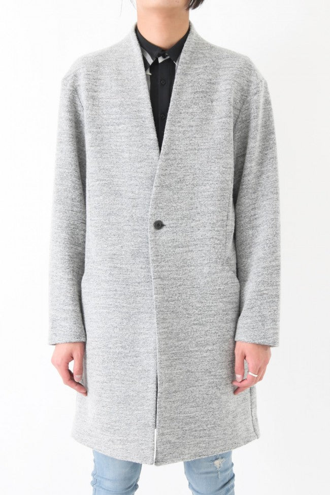 17PS Loose Boucle Knit Coat GRAY