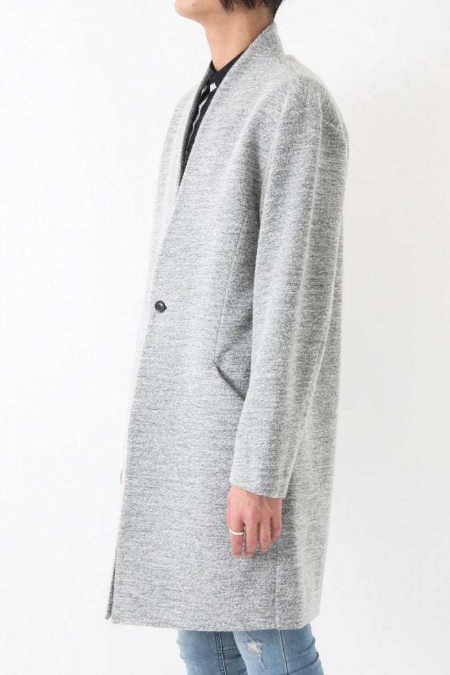 17PS Loose Boucle Knit Coat GRAY