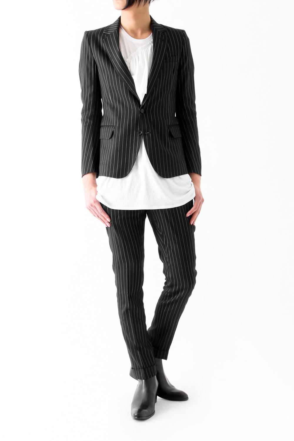 17S L/Ry Stripe Stretch 2B Jacket