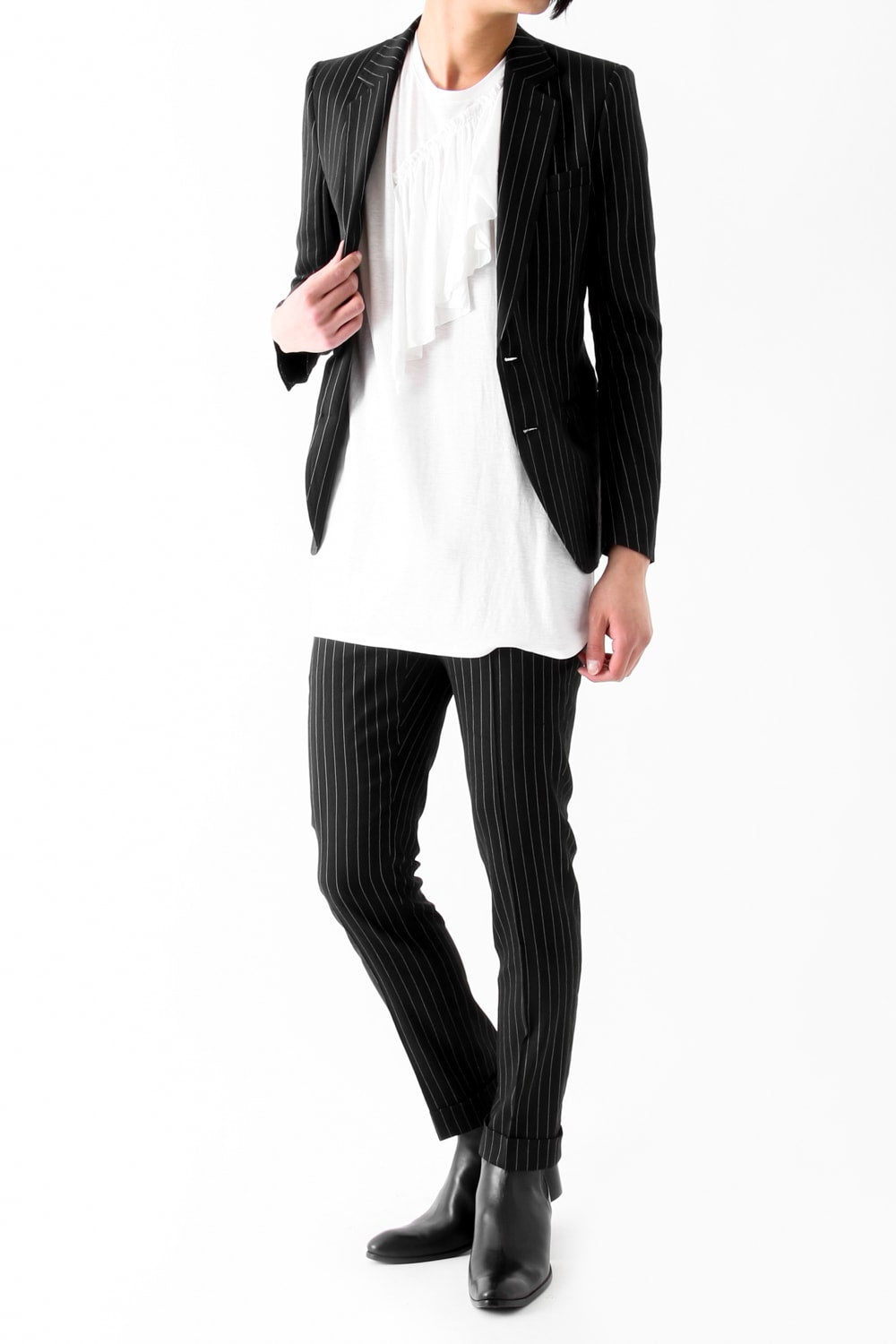 17S L/Ry Stripe Stretch 2B Jacket