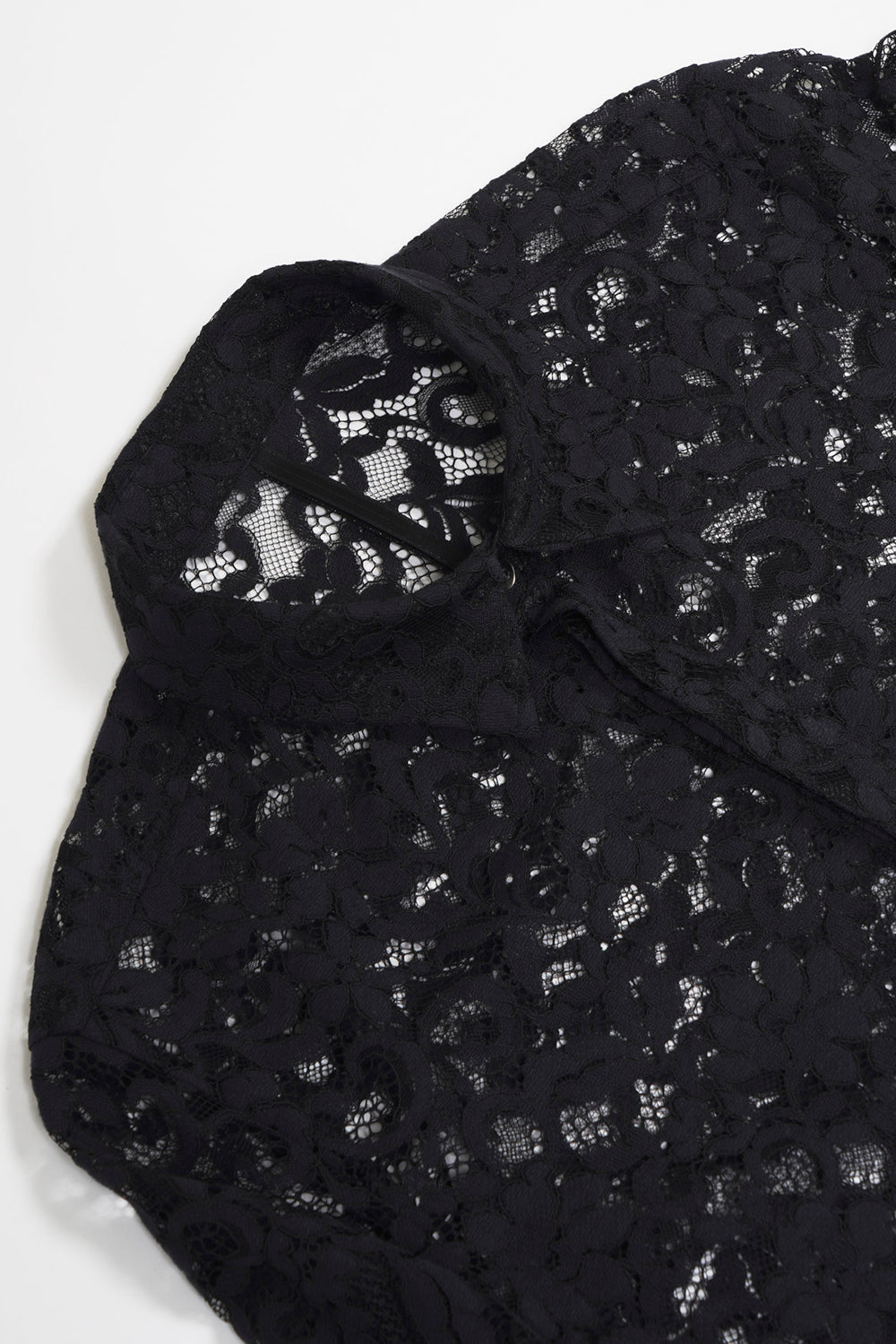 Dendrobium Race Regular Lace Shirt Black