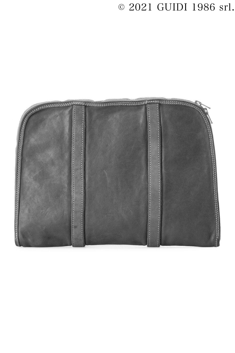 GB0007 - Large Flat Leather Clutch Bag