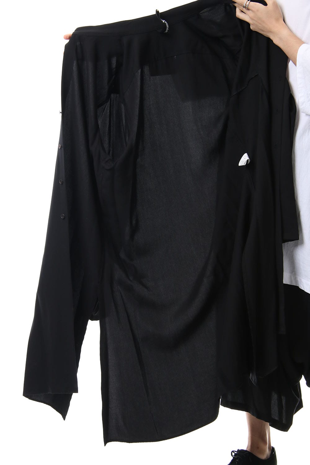 Front left twist Long shirt