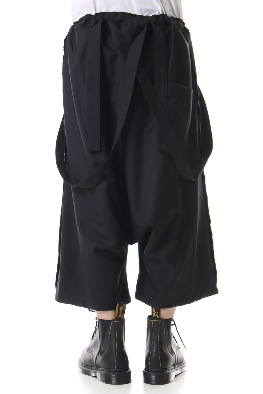 T/W gabardine Suspenders Cropped pants