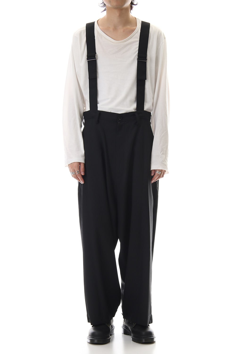 T/W gaberdine Suspenders Full length