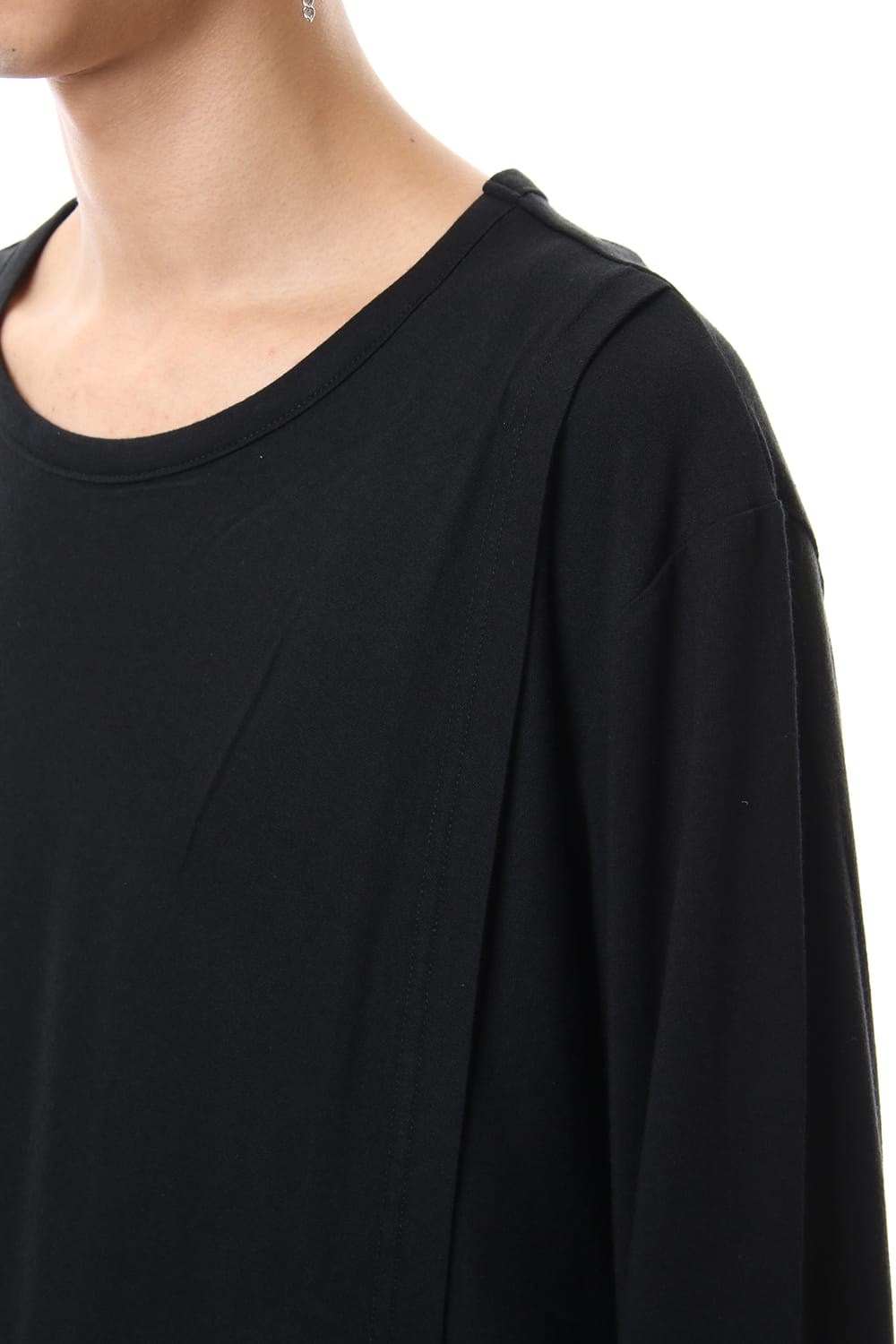 Front turn back Long sleeve cut & sew