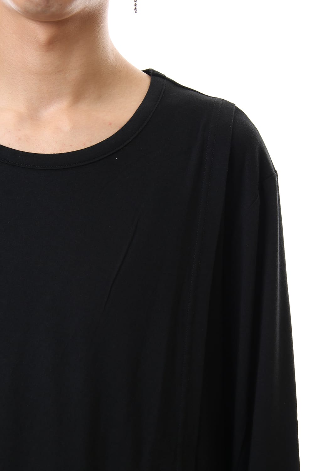 Front turn back Long sleeve cut & sew