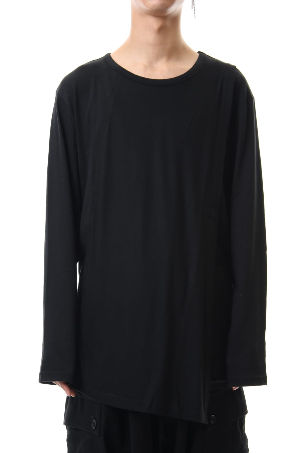 Front turn back Long sleeve cut & sew