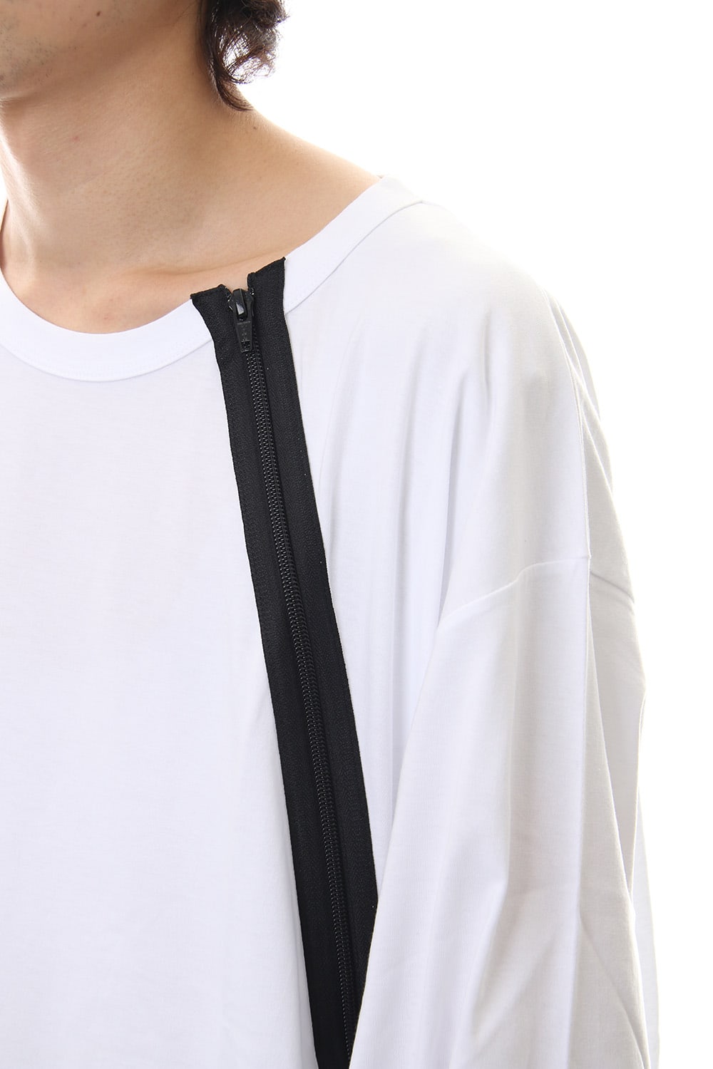 Diagonal fastener Cut & sew White