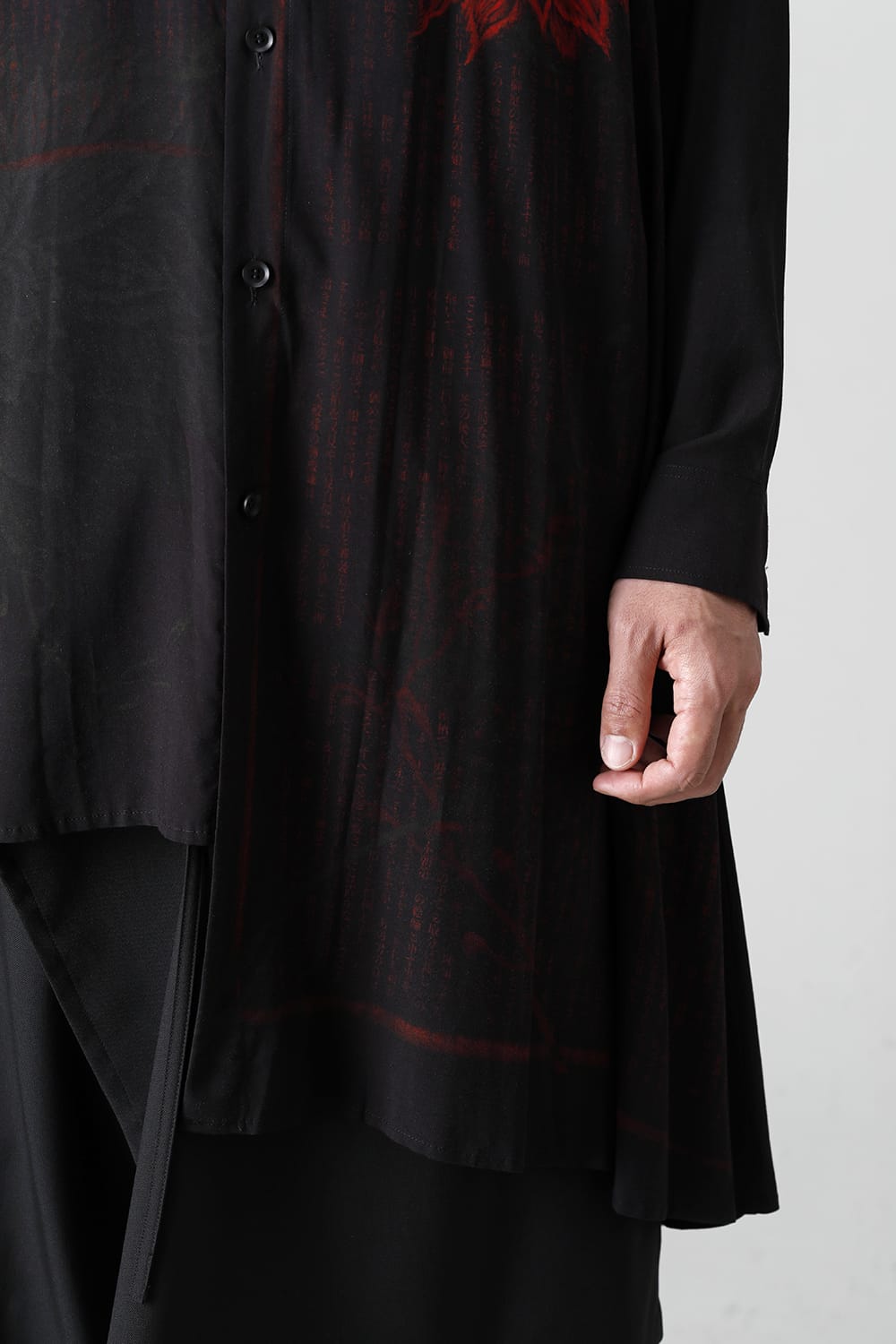 Asymmetry drape shirt <Ryunosuke Akutagawa>