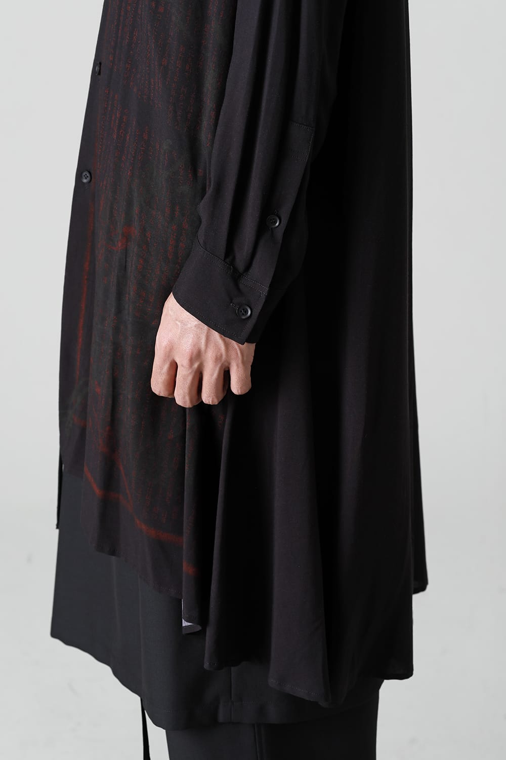 Asymmetry drape shirt <Ryunosuke Akutagawa>