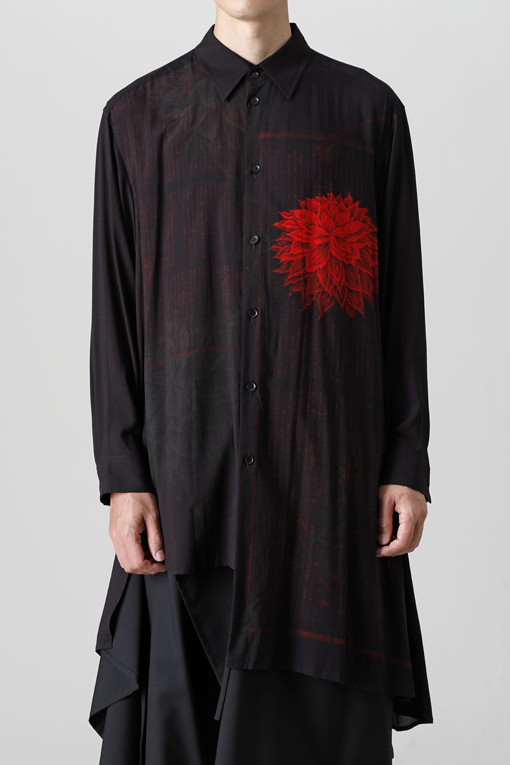 Asymmetry drape shirt <Ryunosuke Akutagawa>