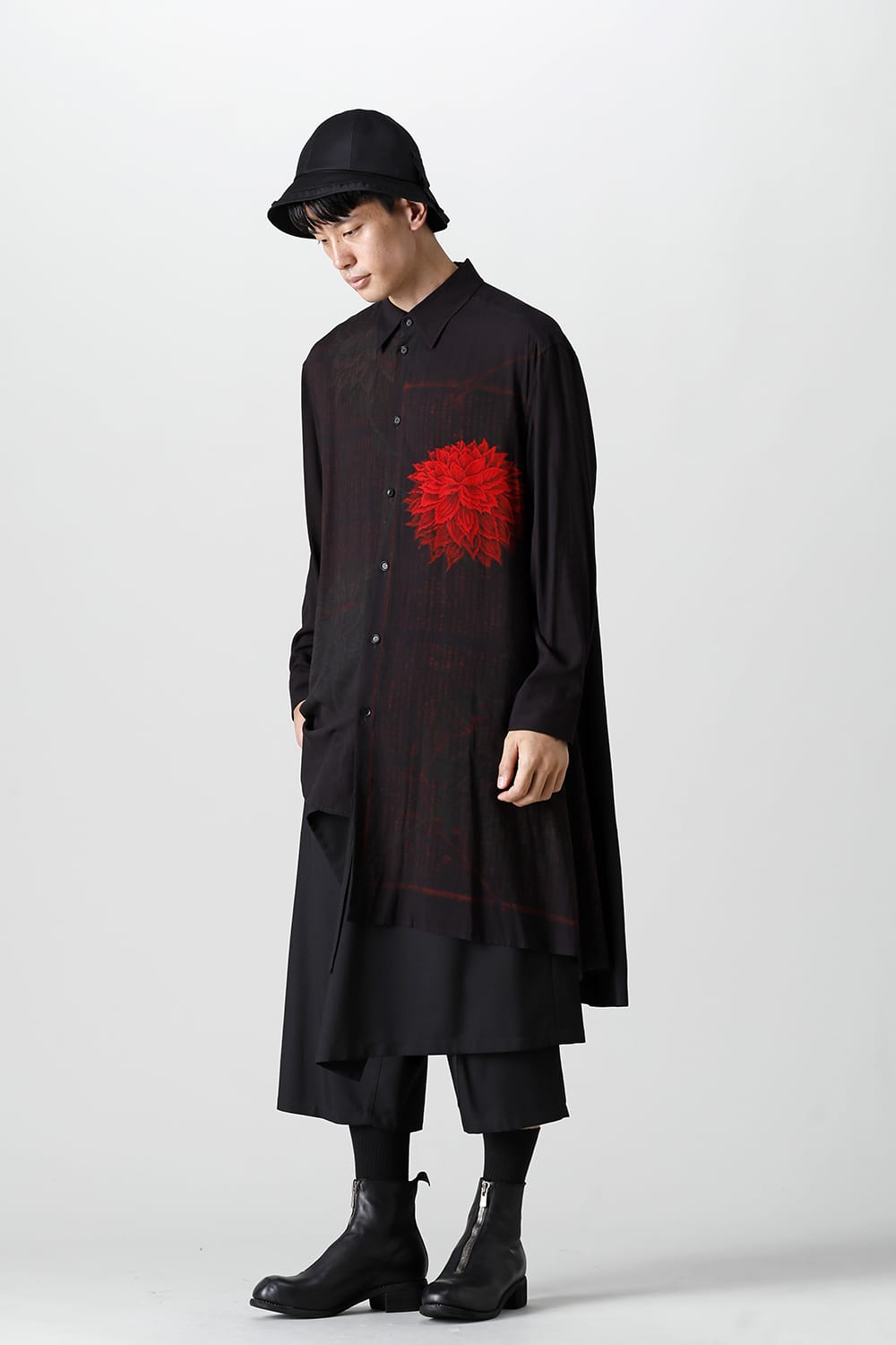 Asymmetry drape shirt <Ryunosuke Akutagawa>