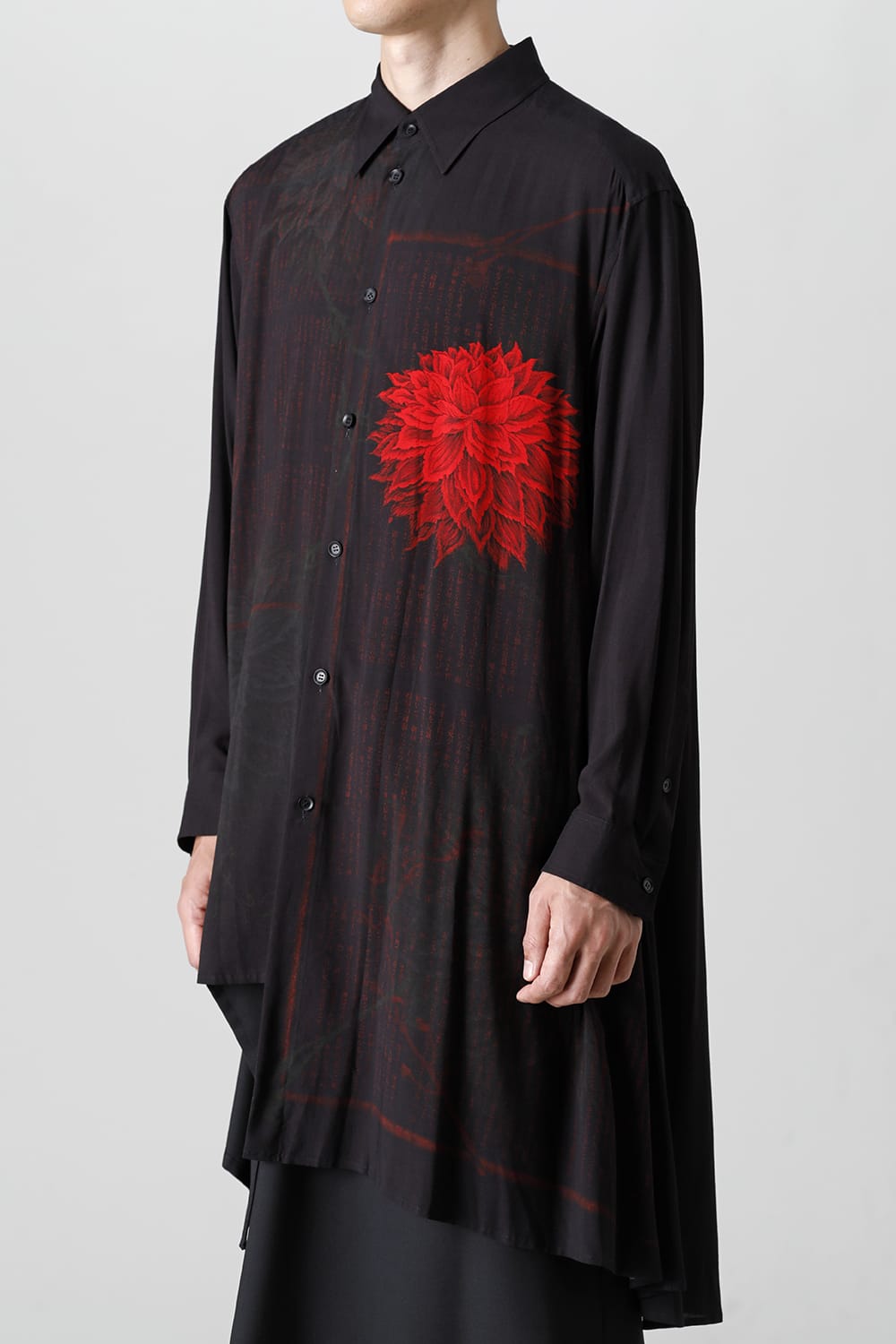 Asymmetry drape shirt <Ryunosuke Akutagawa>