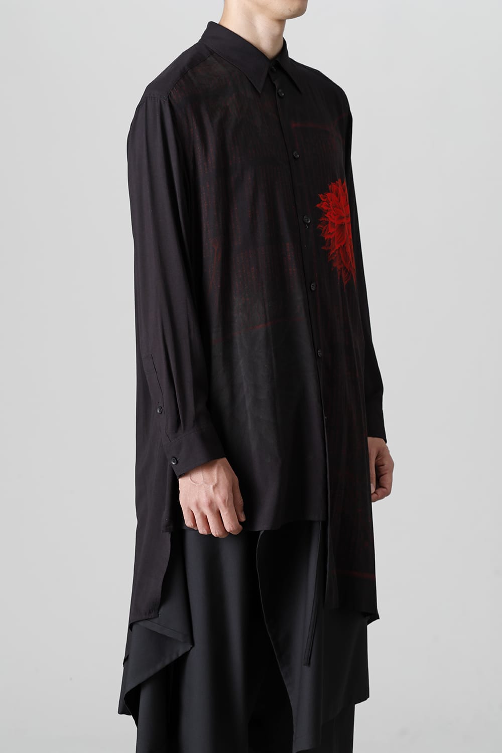 Asymmetry drape shirt <Ryunosuke Akutagawa>