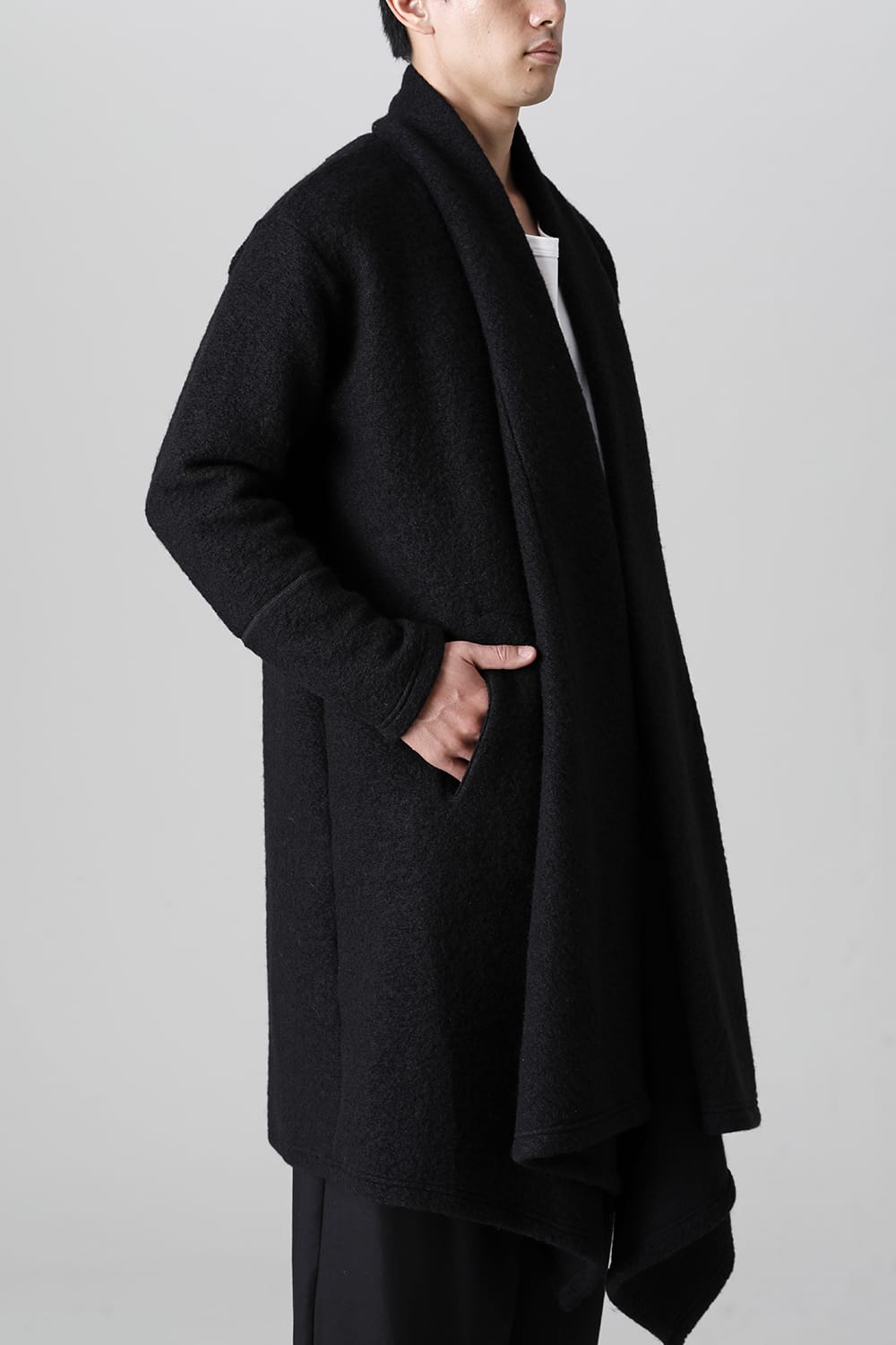 Front drape cardigan