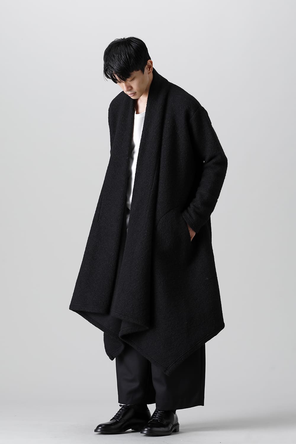 Front drape cardigan