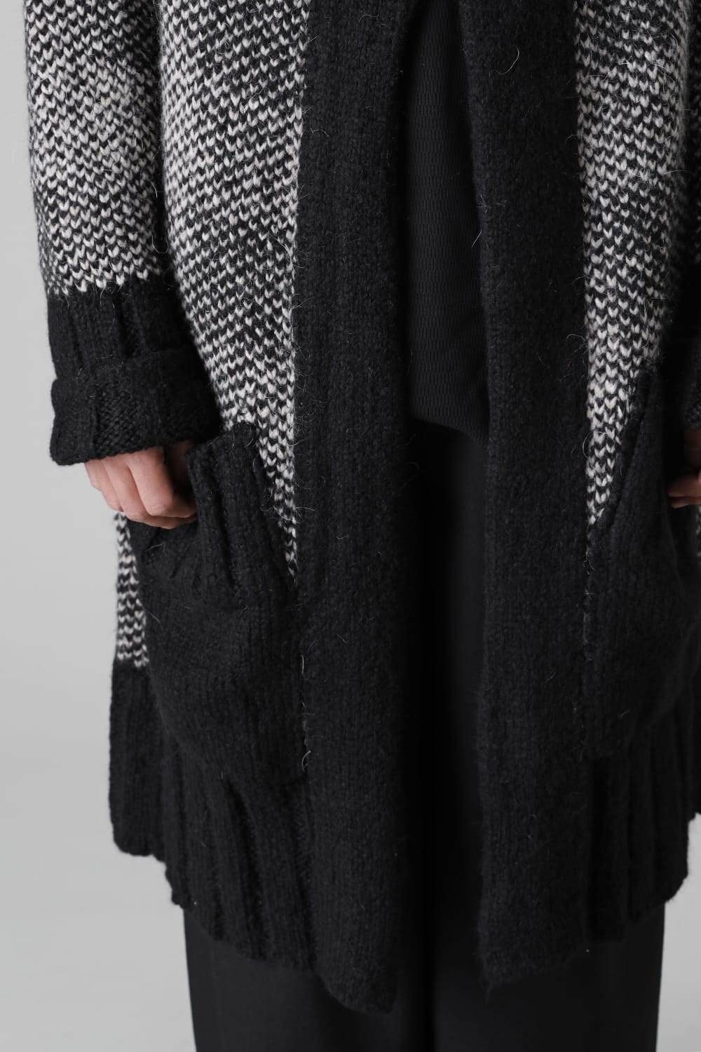 ロング ショール カーディガン Beige