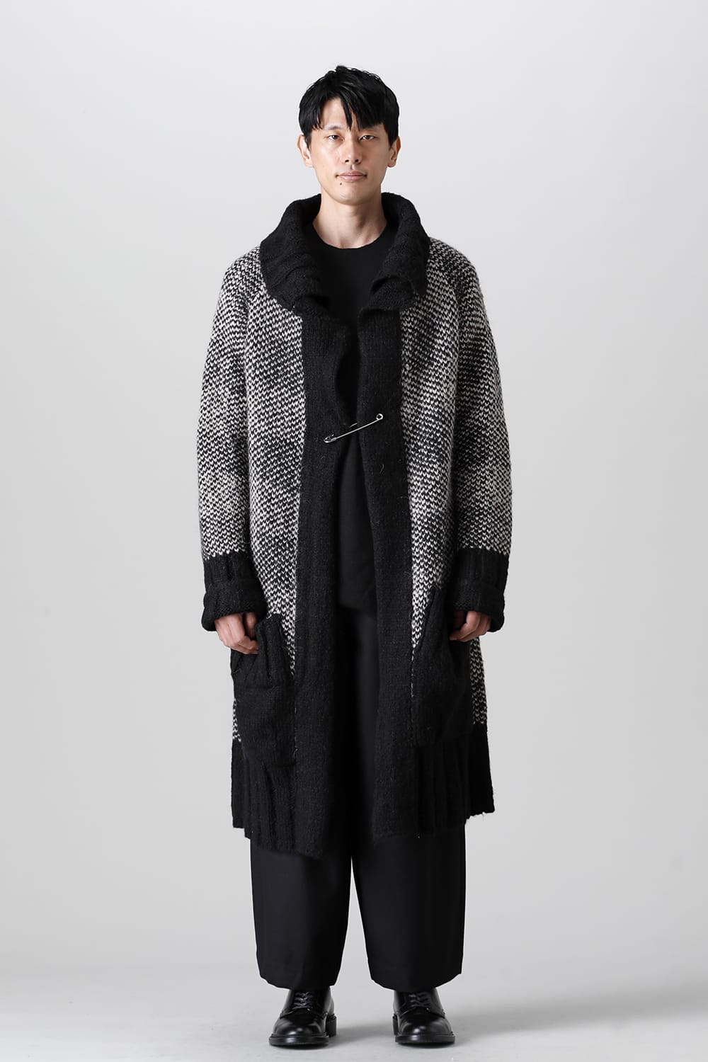 ロング ショール カーディガン Beige