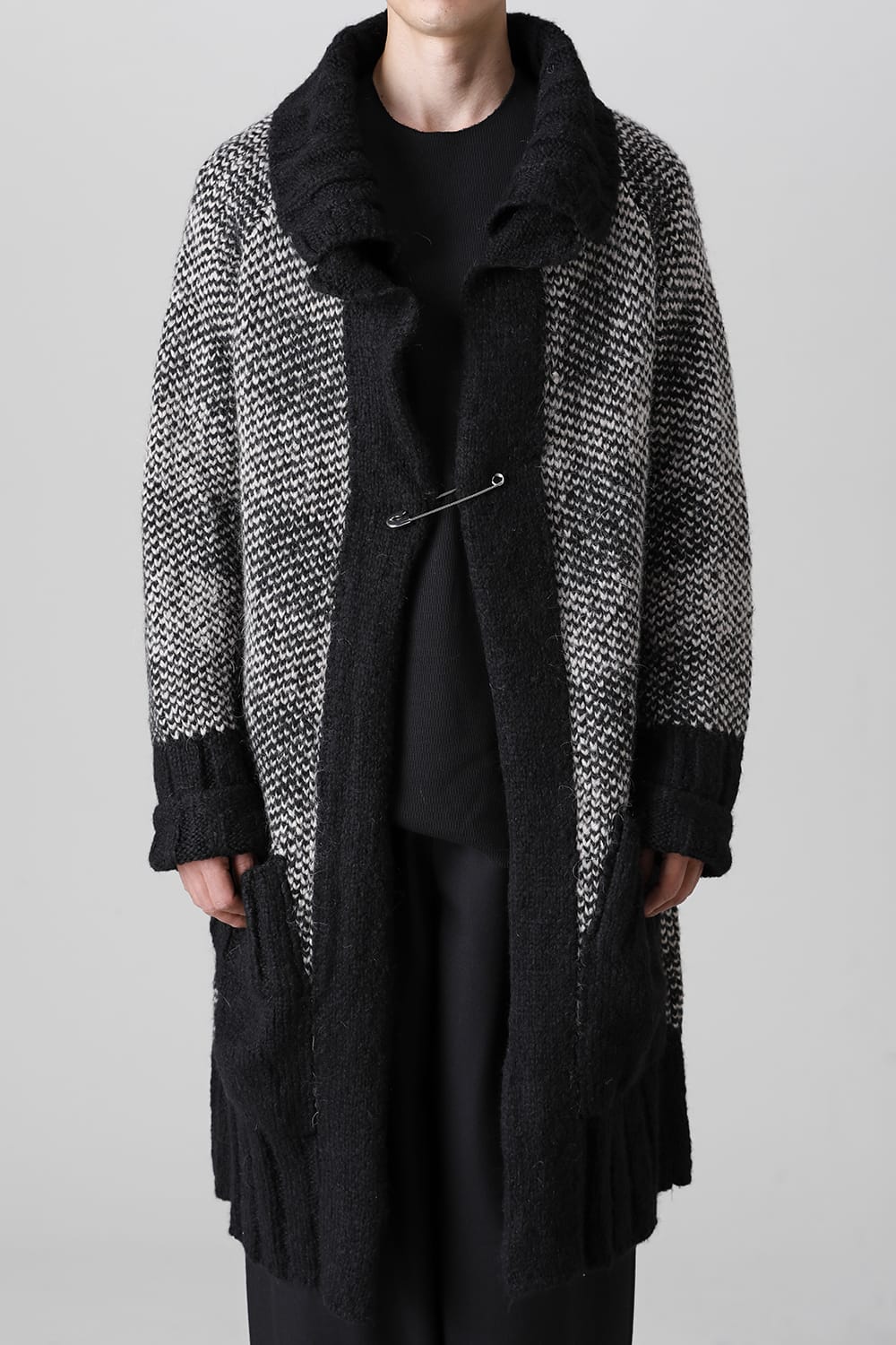 ロング ショール カーディガン Beige